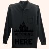 Long Sleeve Silk Touch Polo with Pocket Thumbnail