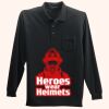 Long Sleeve Silk Touch Polo with Pocket Thumbnail