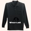 Long Sleeve Silk Touch Polo with Pocket Thumbnail