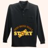 Long Sleeve Silk Touch Polo with Pocket Thumbnail