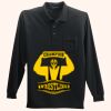 Long Sleeve Silk Touch Polo with Pocket Thumbnail