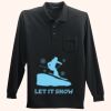Long Sleeve Silk Touch Polo with Pocket Thumbnail