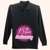 Long Sleeve Silk Touch Polo with Pocket Thumbnail