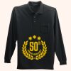 Long Sleeve Silk Touch Polo with Pocket Thumbnail