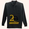 Long Sleeve Silk Touch Polo with Pocket Thumbnail