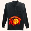 Long Sleeve Silk Touch Polo with Pocket Thumbnail