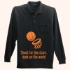 Long Sleeve Silk Touch Polo with Pocket Thumbnail