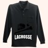 Long Sleeve Silk Touch Polo with Pocket Thumbnail