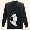 Long Sleeve Silk Touch Polo with Pocket Thumbnail