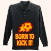 Long Sleeve Silk Touch Polo with Pocket Thumbnail