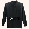 Long Sleeve Silk Touch Polo with Pocket Thumbnail