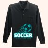 Long Sleeve Silk Touch Polo with Pocket Thumbnail