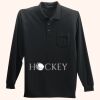 Long Sleeve Silk Touch Polo with Pocket Thumbnail