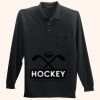 Long Sleeve Silk Touch Polo with Pocket Thumbnail
