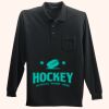 Long Sleeve Silk Touch Polo with Pocket Thumbnail