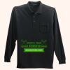 Long Sleeve Silk Touch Polo with Pocket Thumbnail