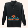 Long Sleeve Silk Touch Polo with Pocket Thumbnail
