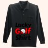 Long Sleeve Silk Touch Polo with Pocket Thumbnail