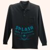 Long Sleeve Silk Touch Polo with Pocket Thumbnail
