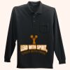 Long Sleeve Silk Touch Polo with Pocket Thumbnail