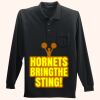 Long Sleeve Silk Touch Polo with Pocket Thumbnail