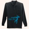 Long Sleeve Silk Touch Polo with Pocket Thumbnail