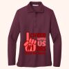 Women's Silk Touch Long Sleeve Polo Thumbnail