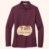Women's Silk Touch Long Sleeve Polo Thumbnail