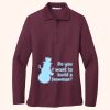 Women's Silk Touch Long Sleeve Polo Thumbnail